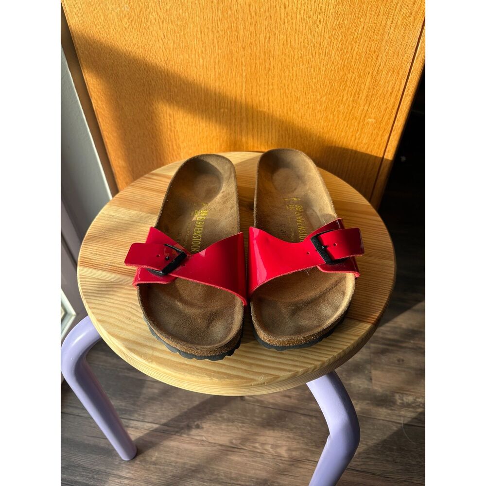 Birkenstock Madrid red sandals size 39